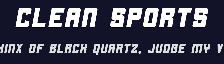 Clean Sports by Jayde Garrow — Display Font — thumbnail 2