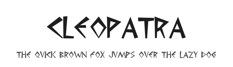 Cleopatra by Alphabet&Type® — Decorative Font