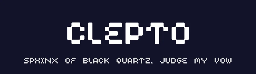 Clepto by gadotak — Display Font — thumbnail 2
