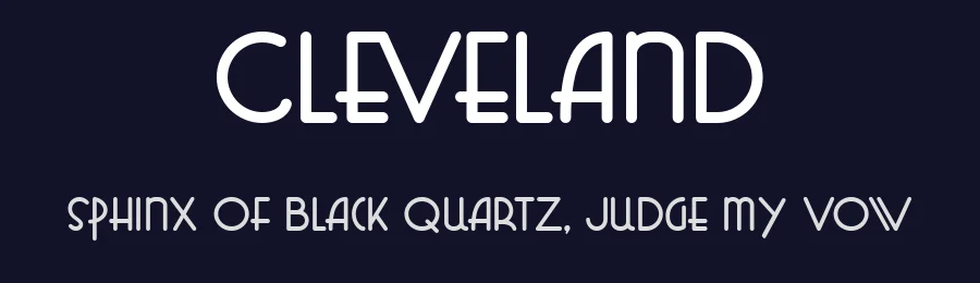 Cleveland by Monoco Type Foundry — Decorative Font — thumbnail 2