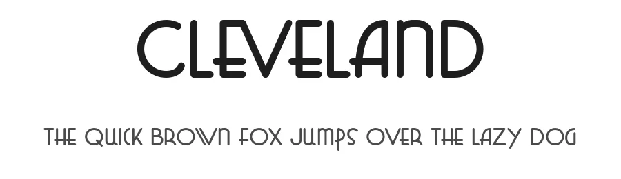 Cleveland by Monoco Type Foundry — Decorative Font