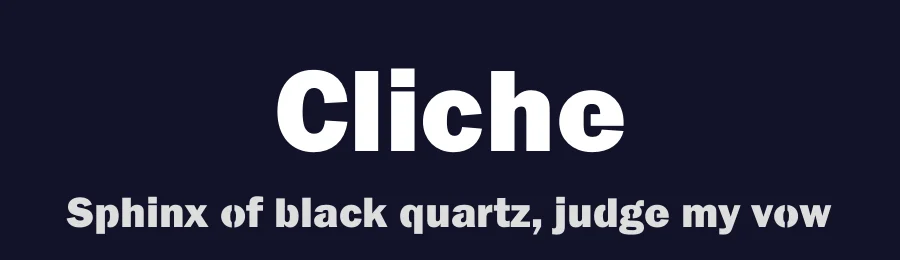 Cliche by Font Bundles — Sans Serif Font — thumbnail 2