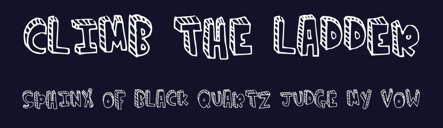 Climb the ladder by Yicong Faith — Decorative Font — thumbnail 2