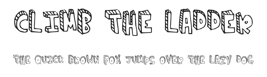 Climb the ladder by Yicong Faith β Decorative Font