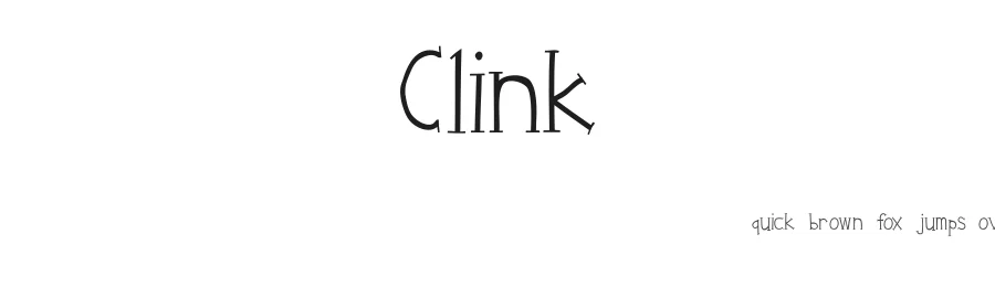 Clink by Bitfoundry — Decorative Font