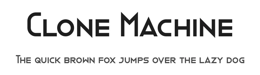 Clone Machine by Chequered Ink — Sans Serif Font