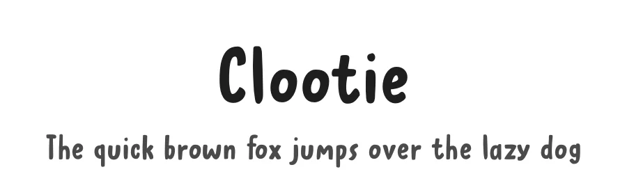 Clootie by Hanoded — Decorative Font