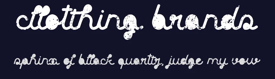 Clothing brands by Qkila — Script Handwritten Font — thumbnail 2