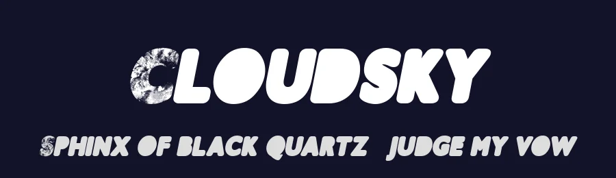 Cloudsky by Billy Argel Fonts ® — Decorative Font — thumbnail 2