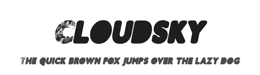 Cloudsky by Billy Argel Fonts ยฎ โ Decorative Font