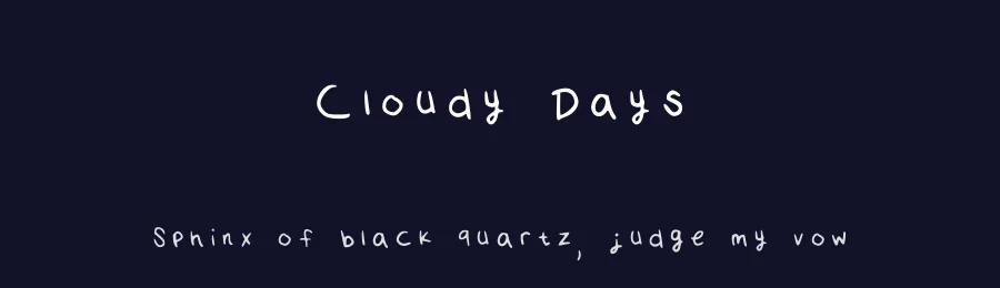 Cloudy Days by Claudia Kills — Script Handwritten Font — thumbnail 2