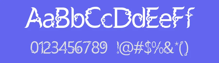 Cloudy Mega by Trice — Decorative Font — thumbnail 3