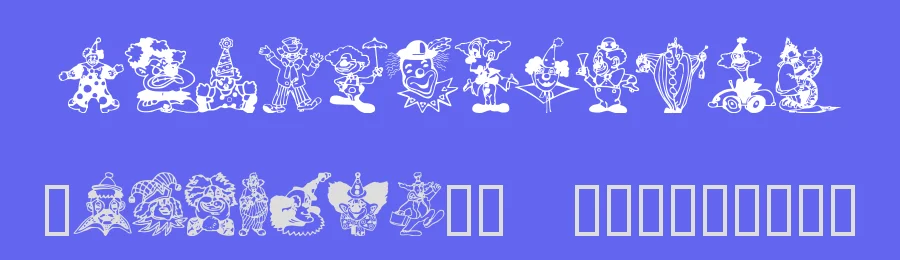Clowners by Cyberbuny Creations — Dingbats Font — thumbnail 3