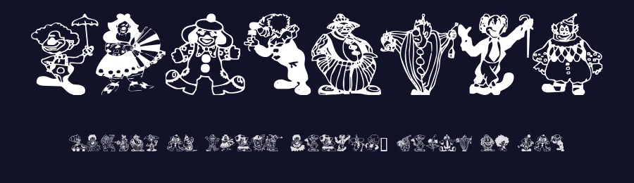 Clowners by Cyberbuny Creations — Dingbats Font — thumbnail 2