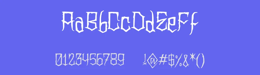 Clownoween by Clown from Time Is Too Short Crew and Gordon from One Truth Tattoo — Decorative Font — thumbnail 3