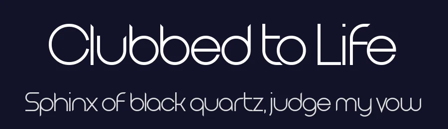 Clubbed to Life by Chequered Ink — Display Font — thumbnail 2