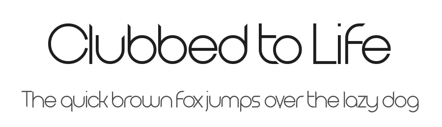 Clubbed to Life by Chequered Ink — Display Font