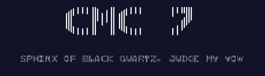 CMC 7 by Harold's Fonts — Dingbats Font — thumbnail 2