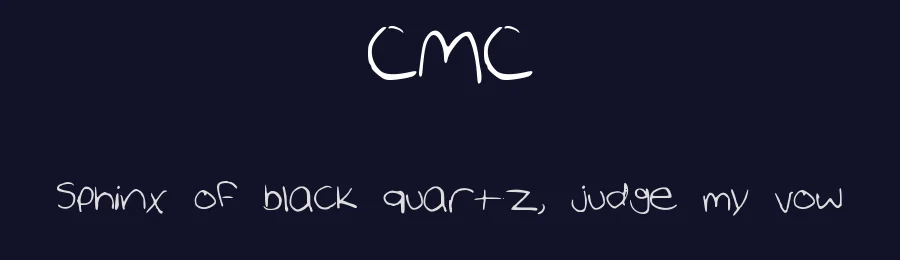 CMC by Carley — Script Handwritten Font — thumbnail 2