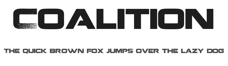 Coalition by TracerTong Fontworks — Display Font