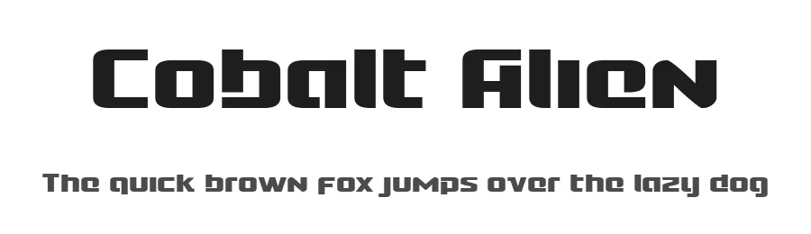 Cobalt Alien by Iconian Fonts β Display Font