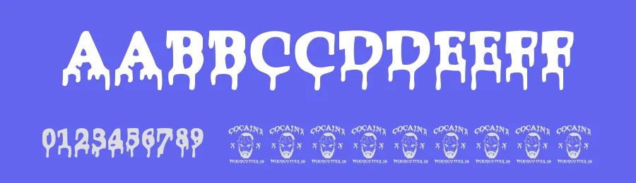 Cocaine by Woodcutter — Decorative Font — thumbnail 3
