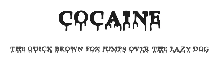 Cocaine by Woodcutter — Decorative Font