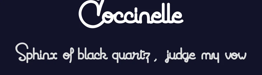 Coccinelle by Maelle.K | Thomas Boucherie — Script Handwritten Font — thumbnail 2