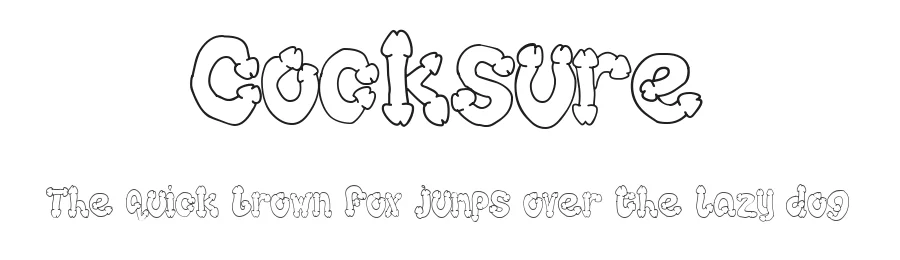 Cocksure by Les Rowe β Decorative Font
