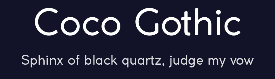 Coco Gothic by Zetafonts — Sans Serif Font — thumbnail 2