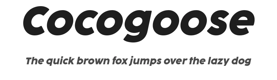 Cocogoose by Zetafonts — Sans Serif Font