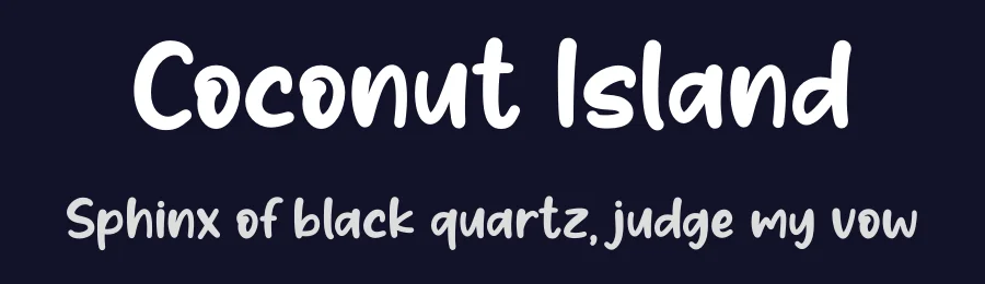 Coconut Island by Nirmala Creative — Decorative Font — thumbnail 2