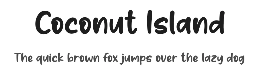 Coconut Island by Nirmala Creative — Decorative Font