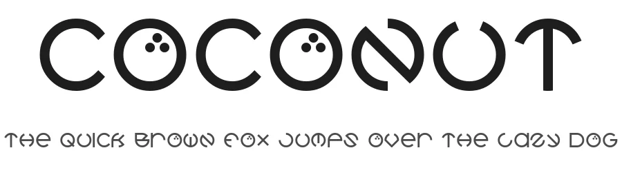 Coconut by GGBotNet — Decorative Font