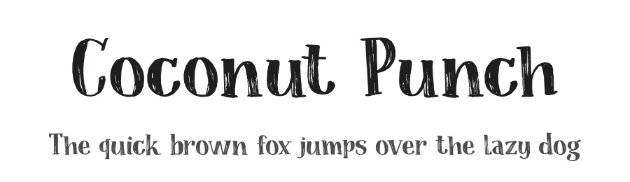Coconut Punch by Hanoded — Decorative Font
