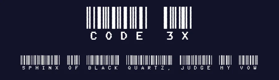 Code 3X by Yuji Adachi — Dingbats Font — thumbnail 2