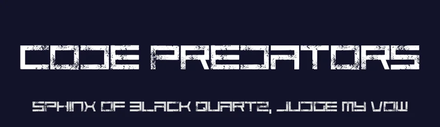 Code Predators by Fontmonger — Display Font — thumbnail 2