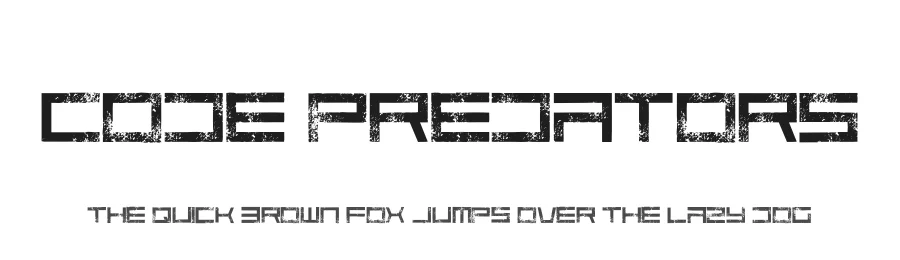 Code Predators by Fontmonger — Display Font