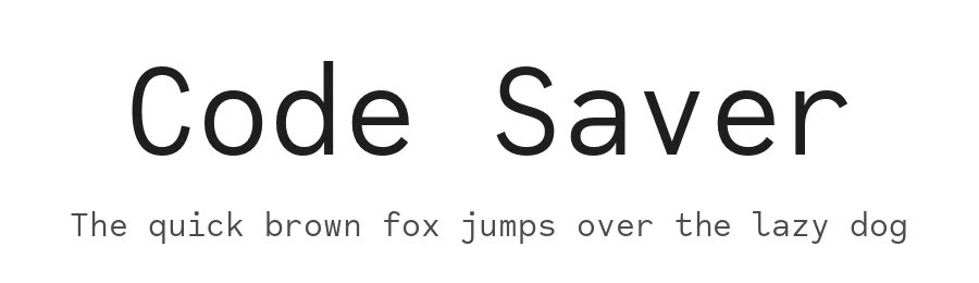Code Saver