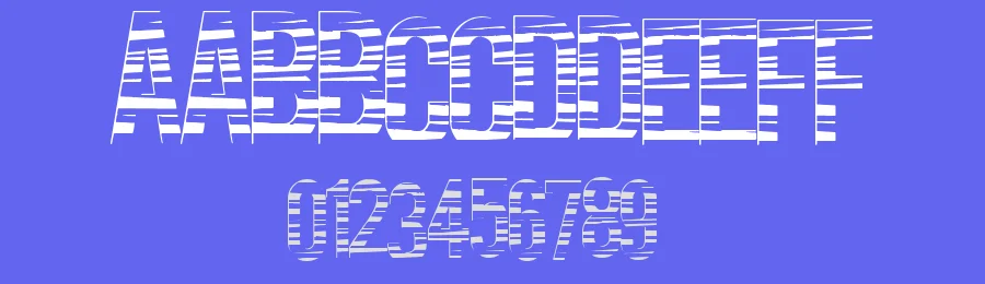 Code Bars by Xerographer Fonts — Decorative Font — thumbnail 3