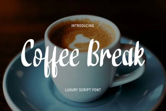 Coffee Break Font by shiddiq.art by shiddiq.art — Script Handwritten Font