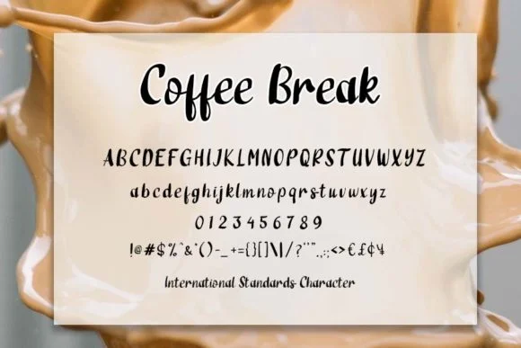 Coffee Break Font by shiddiq.art by shiddiq.art — Script Handwritten Font — thumbnail 5