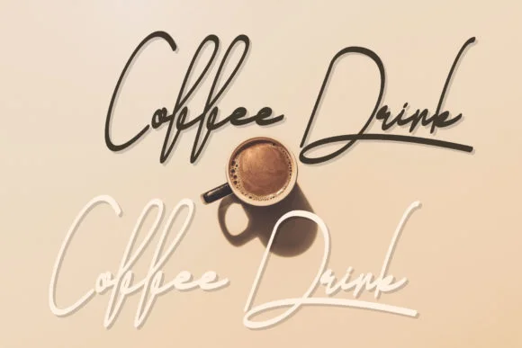 Coffee Drink Font by Designvector10 — Script Handwritten Font