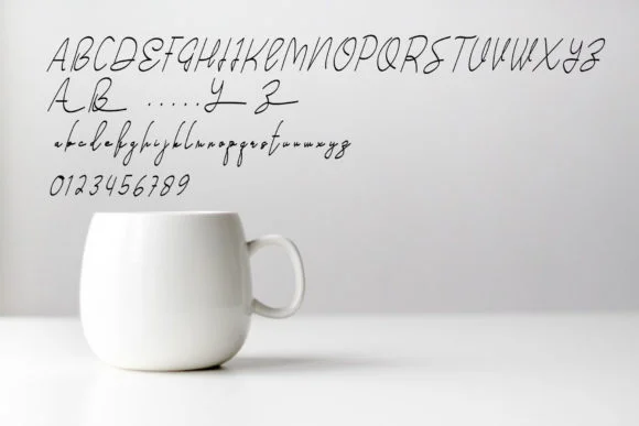 Coffee Drink Font by Designvector10 — Script Handwritten Font — thumbnail 4