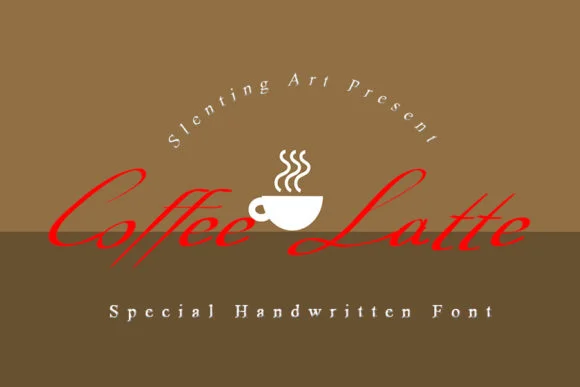 Coffee Latte Font by Slenting Art by Slenting Art — Script Handwritten Font