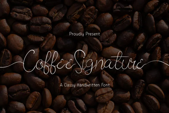 Coffee Signature Font by Creassion Studio — Script Handwritten Font