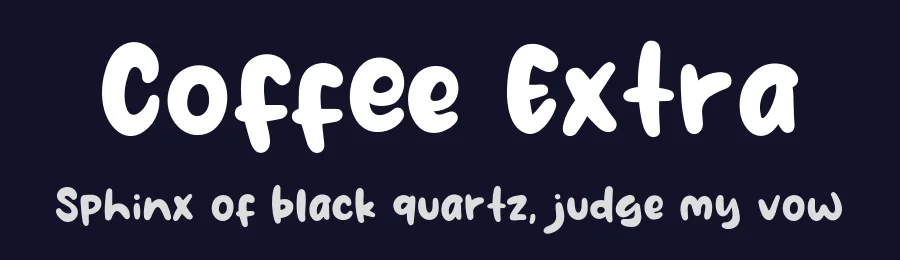 Coffee Extra by Khurasan — Decorative Font — thumbnail 2