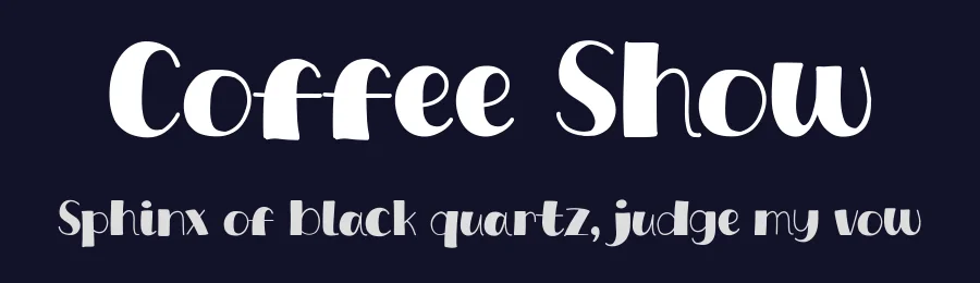 Coffee Show by Khurasan — Decorative Font — thumbnail 2
