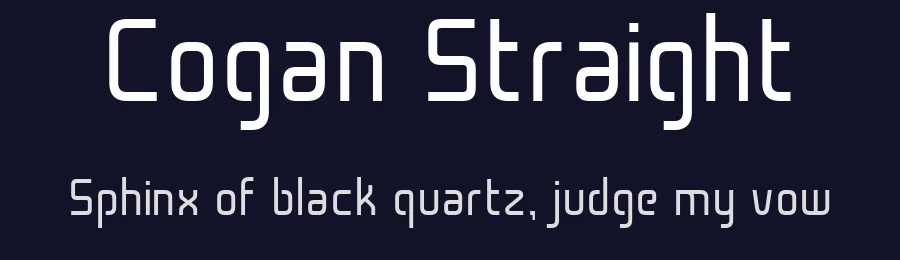 Cogan Straight by Lerima — Sans Serif Font — thumbnail 2