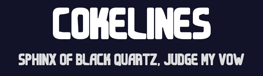 Cokelines by Woodcutter — Decorative Font — thumbnail 2